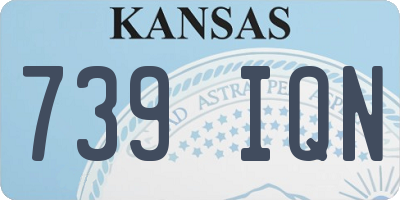 KS license plate 739IQN