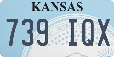KS license plate 739IQX