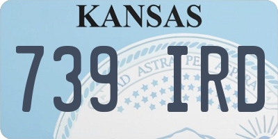 KS license plate 739IRD