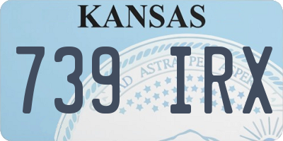 KS license plate 739IRX
