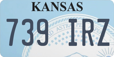 KS license plate 739IRZ