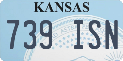 KS license plate 739ISN
