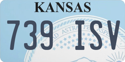 KS license plate 739ISV