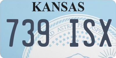 KS license plate 739ISX