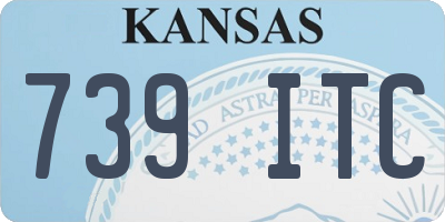 KS license plate 739ITC