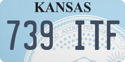 KS license plate 739ITF