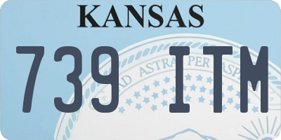 KS license plate 739ITM