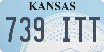 KS license plate 739ITT