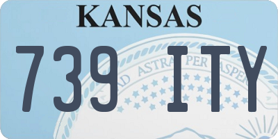 KS license plate 739ITY