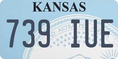 KS license plate 739IUE