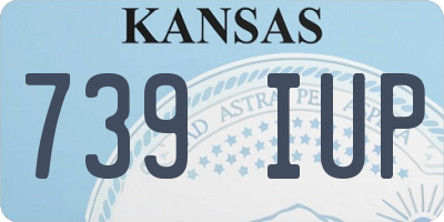 KS license plate 739IUP