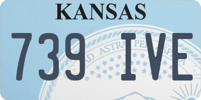 KS license plate 739IVE