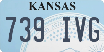 KS license plate 739IVG
