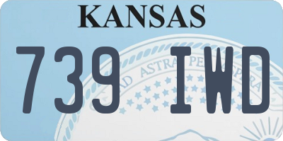 KS license plate 739IWD