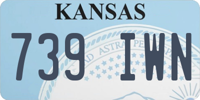 KS license plate 739IWN