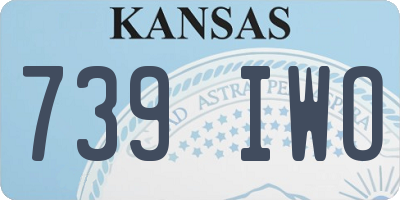 KS license plate 739IWO