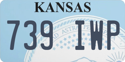 KS license plate 739IWP