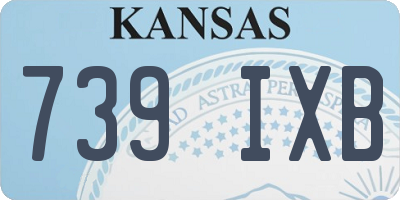 KS license plate 739IXB