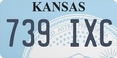 KS license plate 739IXC