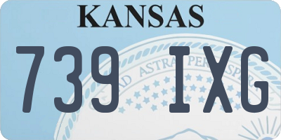 KS license plate 739IXG