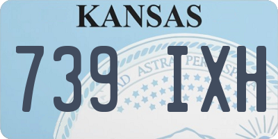 KS license plate 739IXH
