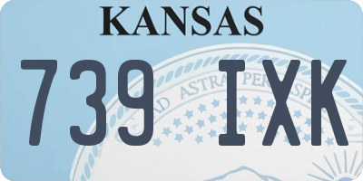 KS license plate 739IXK