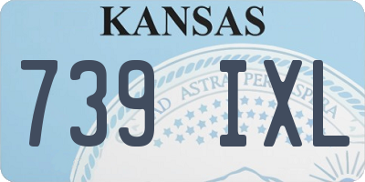 KS license plate 739IXL