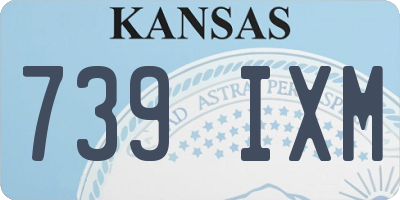 KS license plate 739IXM