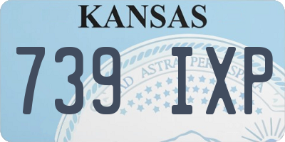 KS license plate 739IXP