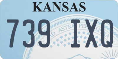 KS license plate 739IXQ