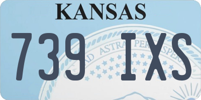 KS license plate 739IXS