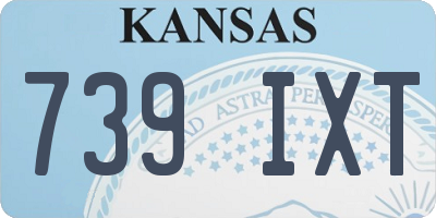 KS license plate 739IXT