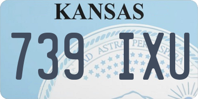 KS license plate 739IXU