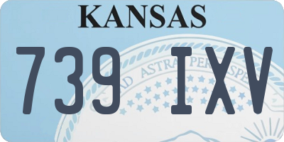 KS license plate 739IXV
