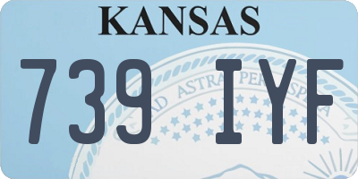 KS license plate 739IYF