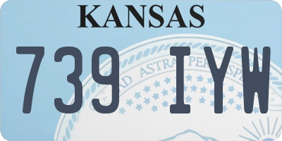 KS license plate 739IYW