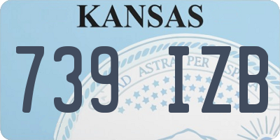 KS license plate 739IZB