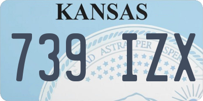 KS license plate 739IZX