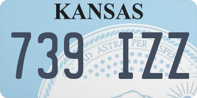 KS license plate 739IZZ