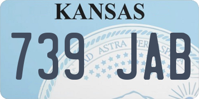 KS license plate 739JAB
