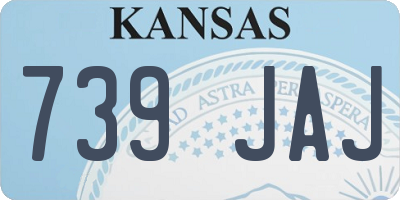 KS license plate 739JAJ