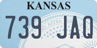 KS license plate 739JAQ