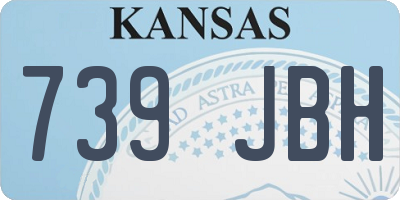 KS license plate 739JBH