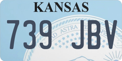 KS license plate 739JBV