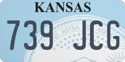 KS license plate 739JCG