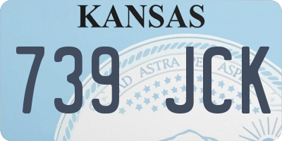 KS license plate 739JCK