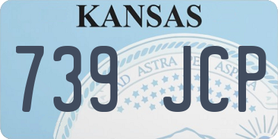 KS license plate 739JCP