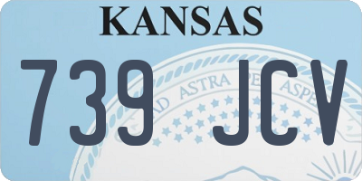 KS license plate 739JCV
