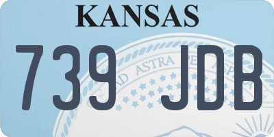KS license plate 739JDB