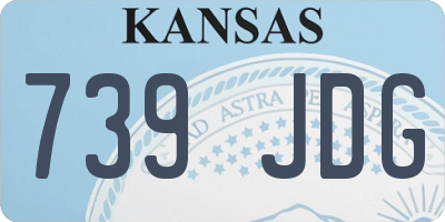 KS license plate 739JDG